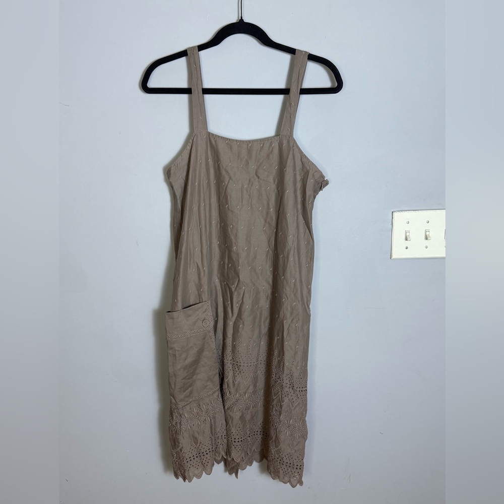 Nicole Farhi cottage core embroidered dress size 8